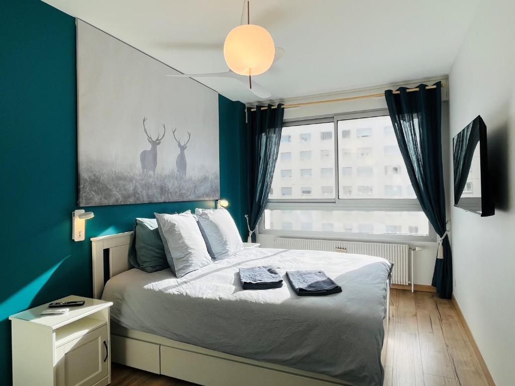 Central, confort, Clim, 2 chambres, parking - Lyon 6e