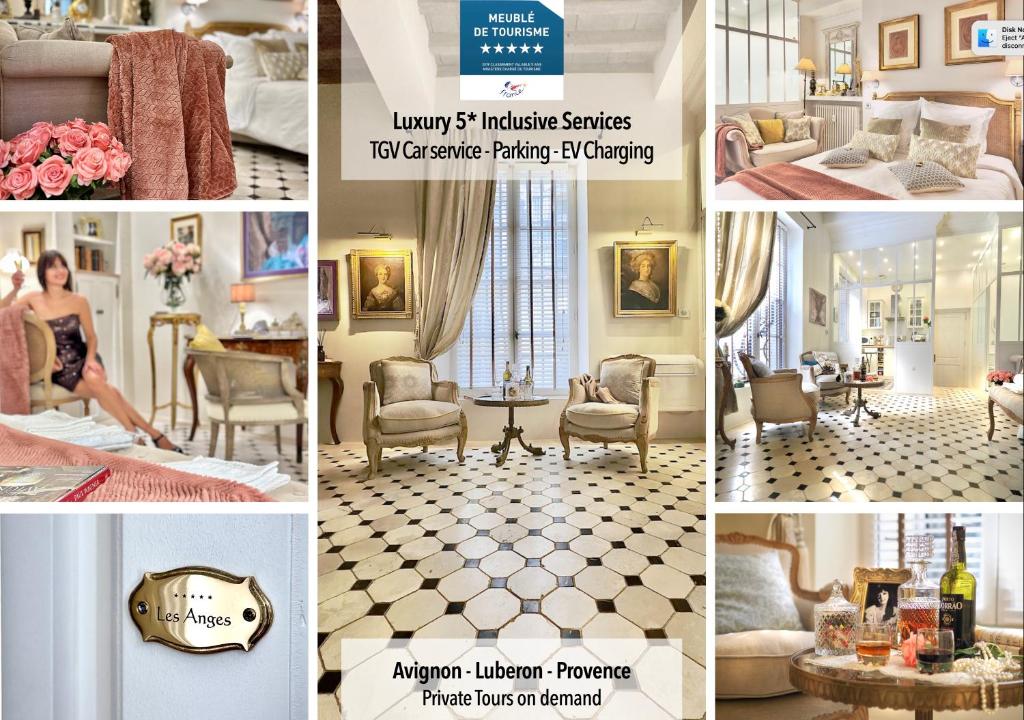 LES ANGES DELUXE AVIGNON - Suite Romantique Luxe - Free Parking and Jaguar Car Service
