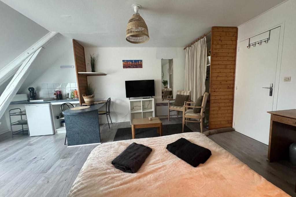 Pretty studio of 25 m in Biéville-Beuville