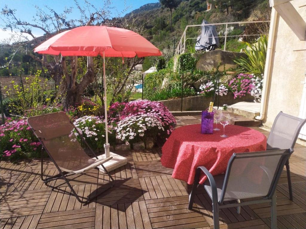 Studio le romantique à 20 kms de Nice