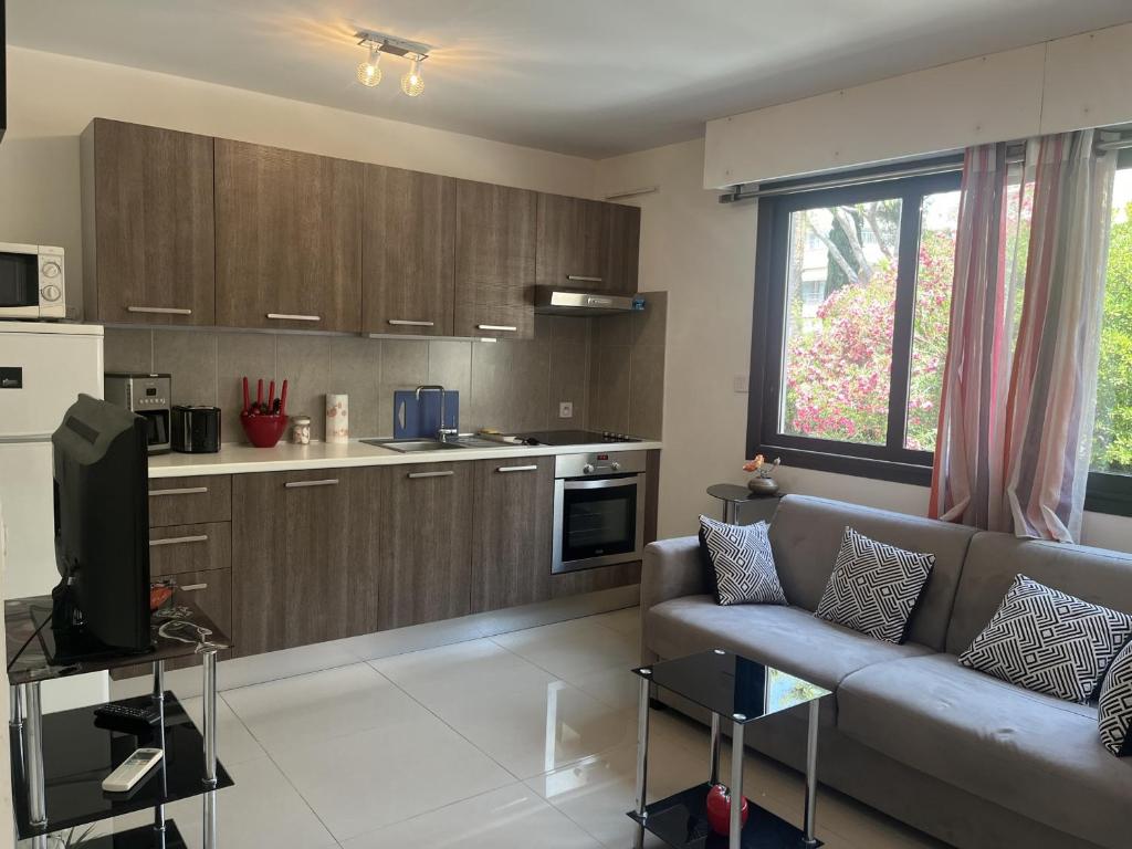 Studio moderne à 50m de la plage, climatisé, proche commerces et gare, parking disponible - FR-1-466A-50