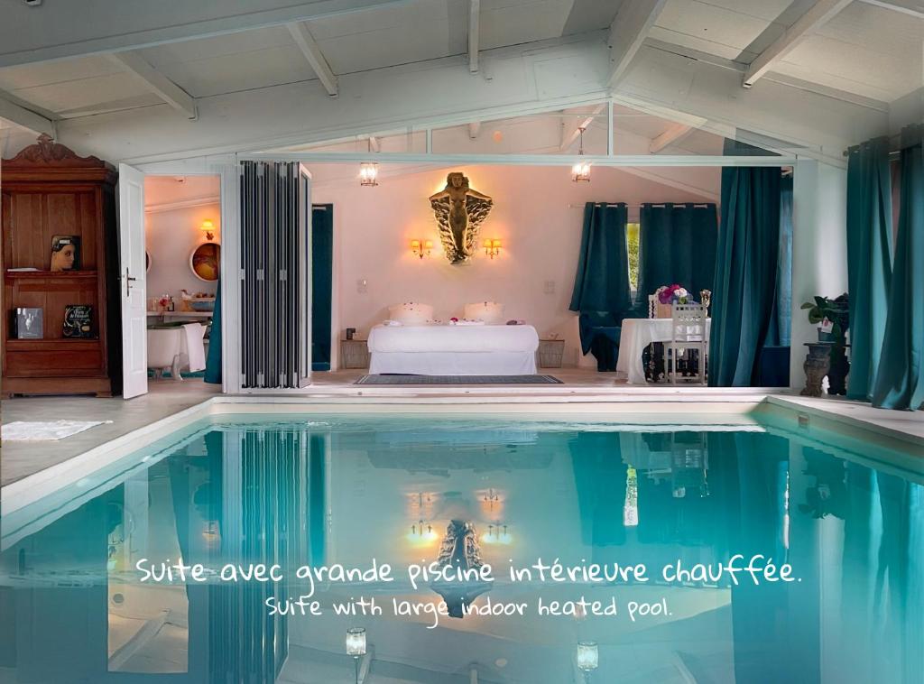 Suite Loft de la Sirène Grande piscine privée