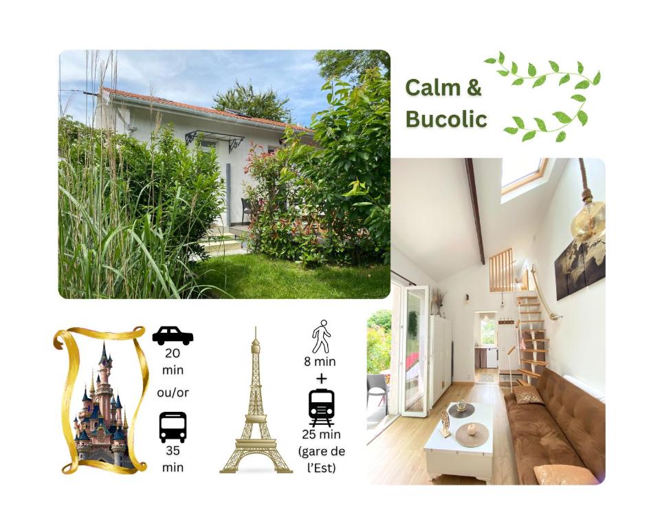 The Little Oak - tiny house with bed on mezzanine & terrace - from 1 to 4 p Disney & Paris