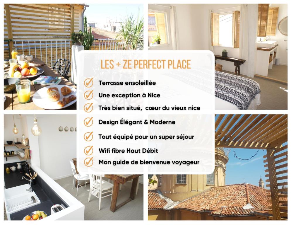 Ze Perfect Place - Vieux Nice - Exceptionnel Appartement - Calme et Terrasse avec vues